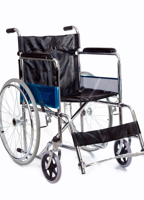 Comfort Plus BZ809 Derili Nikelaj Kaplı Standart Tekerlekli Sandalye