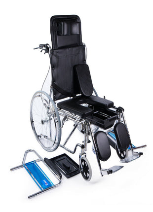Comfort Plus KY608GC Sırtı Yatar Ayak Kalkar Tuvalet Özellikli Tekerlekli Sandalye