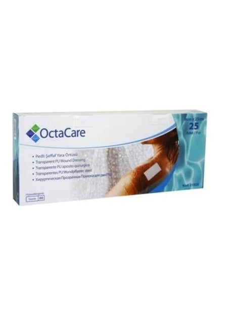 Şeffaf Su Geçirmez Yara Örtüsü 9cm X 25cm 25 Adet Tekli Steril Paket