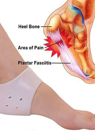 Silikon Koruyucu Ayak Bileği Jel Desteği Ağrı kesici Plantar Fasiit Topuk Dikeni