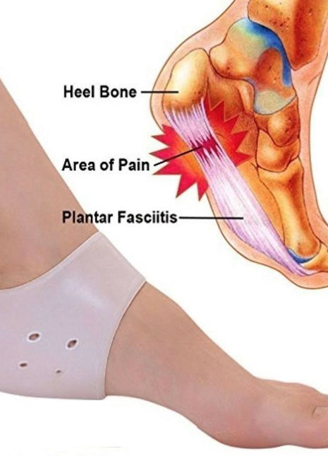 Silikon Koruyucu Ayak Bileği Jel Desteği Ağrı kesici Plantar Fasiit Topuk Dikeni