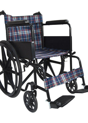 G100Y Standart Tekerlekli Sandalye (Ekose Kumaş)