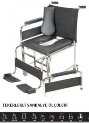 Klozet Üstü Tekerlekli Sandalye