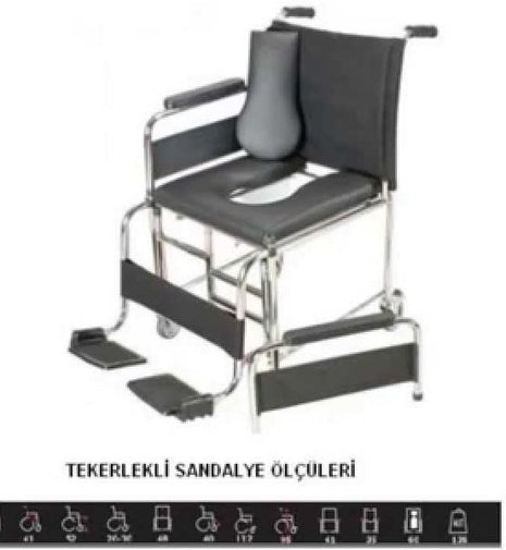 Klozet Üstü Tekerlekli Sandalye