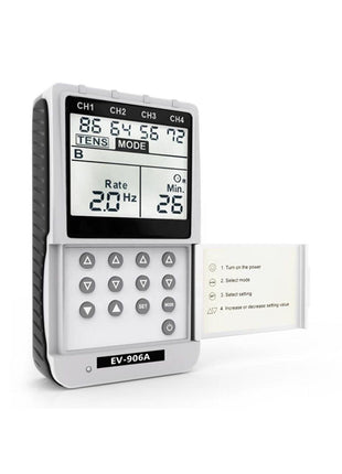 Everyway EV-906A Portatif Digital Dört 4 Kanallı Masaj/Tens/EMS Cihazı Aleti