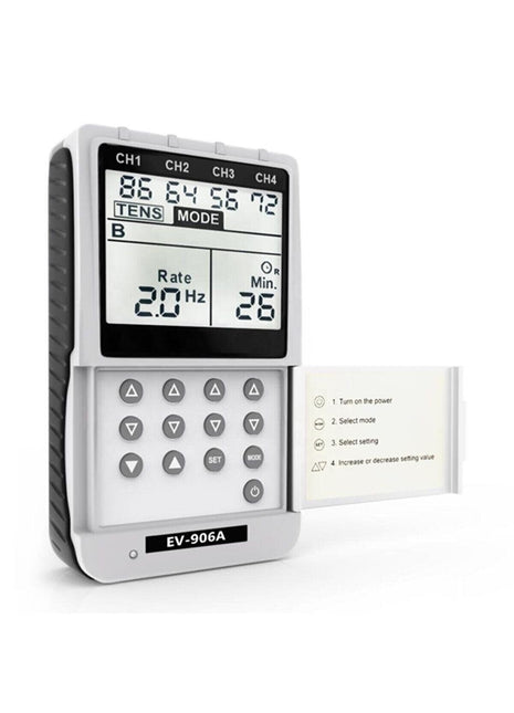 Everyway EV-906A Portatif Digital Dört 4 Kanallı Masaj/Tens/EMS Cihazı Aleti