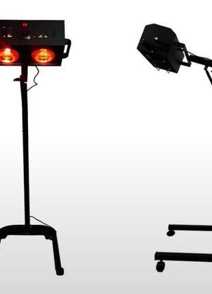 Mat Siyah İkili Seyyar Enfraruj Lamba