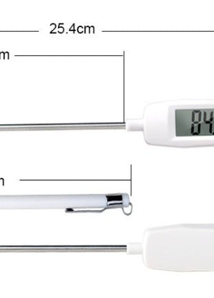 Vzn TP400 Termometre Sıvı Gıda Et Su Yiyecek Sıcaklık Ölçer