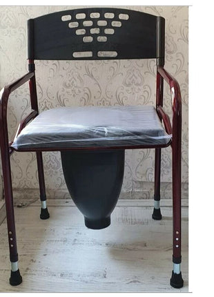 Katlanır Deri Döşemeli Hasta Klozeti Hunili