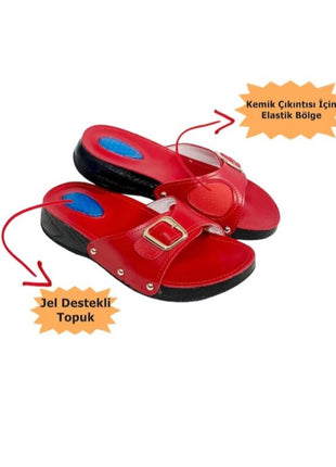 Hallux Valguslu Terlik Kırmızı
