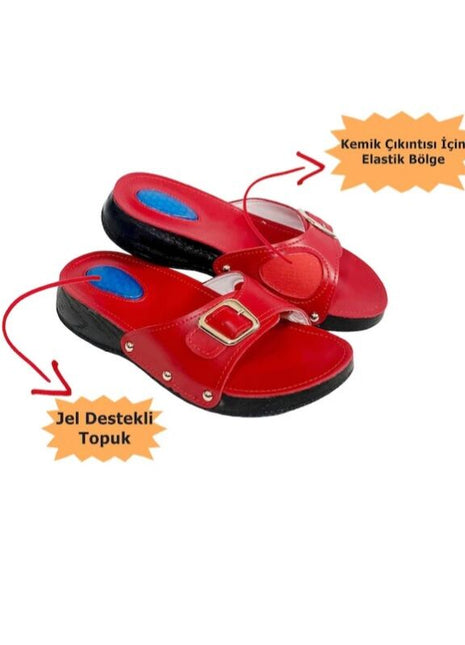 Hallux Valguslu Terlik Kırmızı