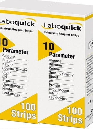 Laboquick İdrar Analiz Stribi ( 10 PARAMETRE-100 Test )