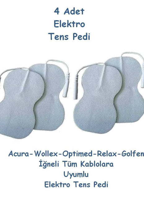 4 Adet Tens Pedi Acura Relax Nordmende Tüm Cihazlarla Uyumlu