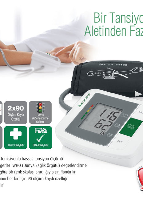 Medisana MTM 48670-Kol Tipi Dijital Tansiyon Ölçme Cihazı