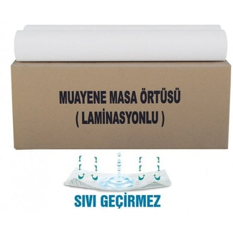 Muayene Masa Örtüsü Laminasyonlu 75 metre-En:51 cm Lamineli 1 Adet Rulo