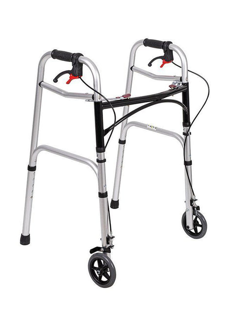 2 Tekerlekli Frenli Alüminyum Walker