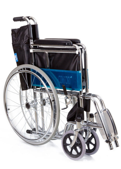 Comfort Plus BZ809 Derili Nikelaj Kaplı Standart Tekerlekli Sandalye