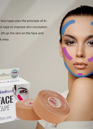 Kinesiyoloji Bandı Yüz V Hattı ve Boyun Gözler Alanı Kaldırma Kırışıklık Giderici Bant