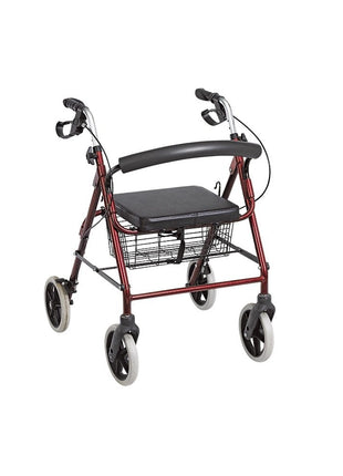 Poylin P580 Ekonomik Rollatör Fren Sistemi Oturaklı Sepetli