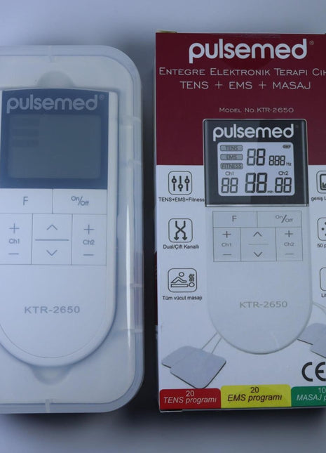 Pulsemed Entegre Elektronik Terapi Cihazı Tens-EMS-Masaj Özelliği Şarj Edilebilir