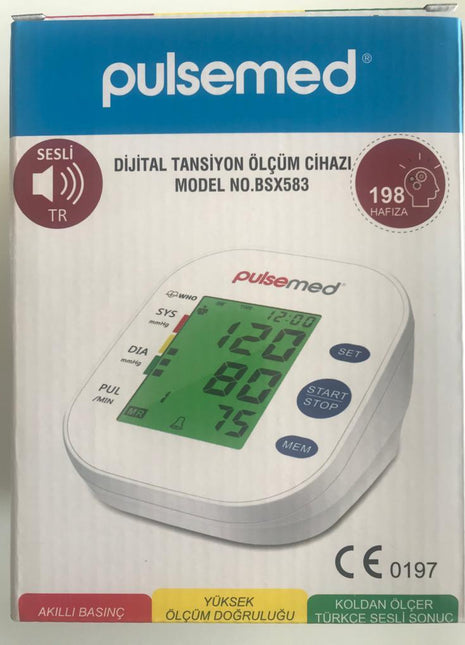 Pulsemed Konuşan Dijital Tansiyon Ölçüm Cihazı BSX583