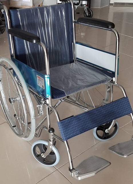 Krom Kaplama Manuel Tekerlekli Sandalye