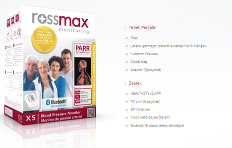 Rossmax X5 BT Otomatik Tansiyon Aleti