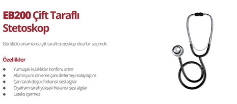 Rossmax EB200 Çift Taraflı Stetoskop