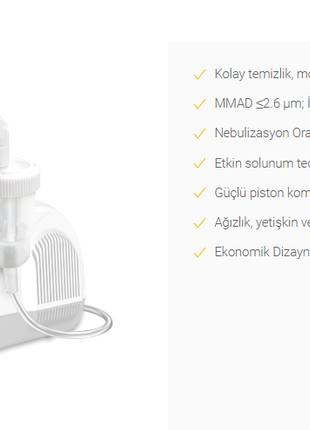 Rossmax Nebulizatör Maskesi ve Seti Buhar İlaç Nebulizatör Cihazı