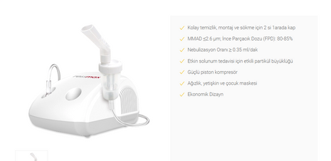 Rossmax NE100 Kompresörlü Nebülizatör