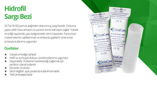 OctaCare Hidrofil Sargı Bezi 15 cm x 2 m 25 Adet