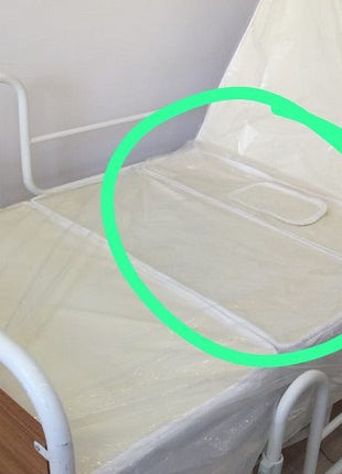 Sünger Tuvaletli Deri Kılıflı 2 Parça Hasta Yatağı Süngeri