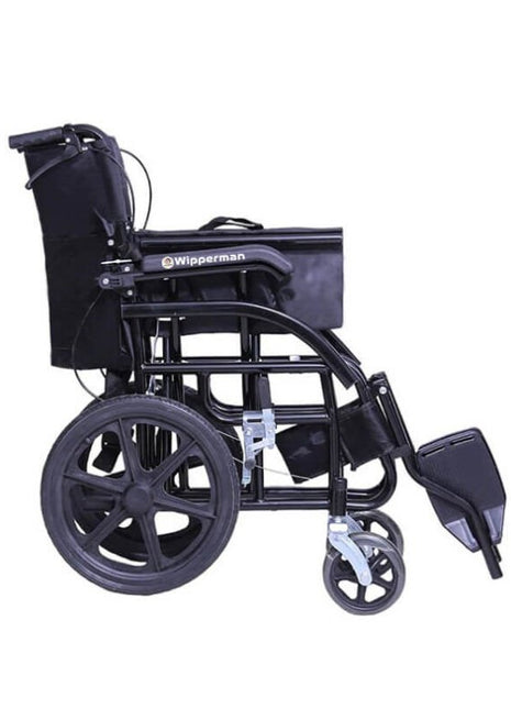 W 104 Alüminyum Refakatçı Frenli Hafif Tekerlekli Sandalyesi