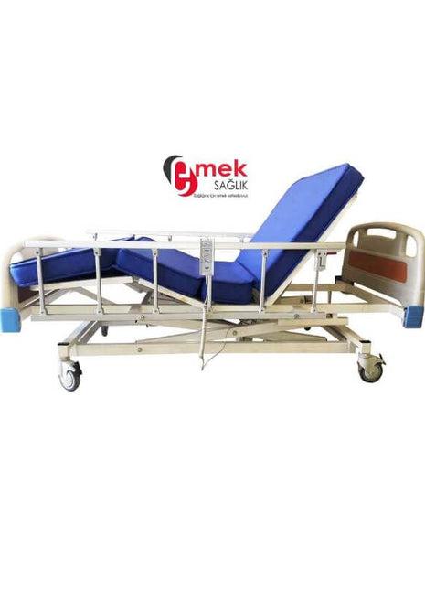 3 Motorlu ABS Başlıklı Asansörlü Hasta Yatağı: Konfor ve Kolaylık