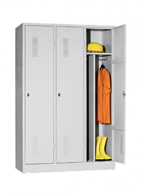 Kilitlenebilir Üçlü Soyunma Dolabı