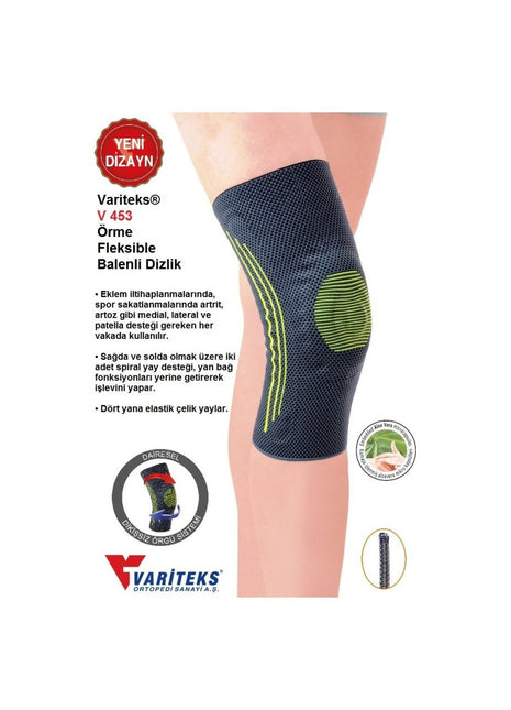 Örme Fleksible Balenli Dizlik NUMARA 2