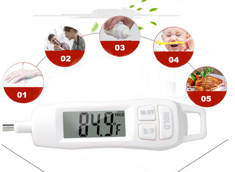 Vzn TP400 Termometre Sıvı Gıda Et Su Yiyecek Sıcaklık Ölçer