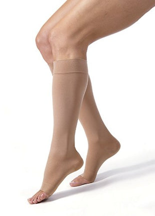 Dizaltı Burnu Açık CCL2 Bej Varis Çorabı NO:6