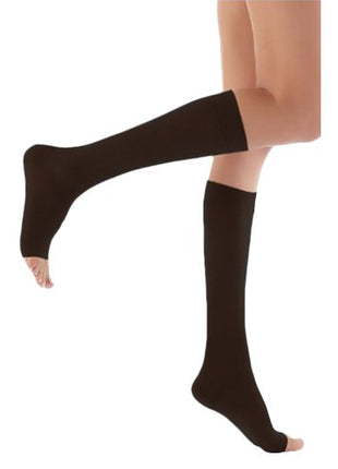 Dizaltı Burnu Açık CCL2 Siyah Varis Çorabı 7 NUMARA